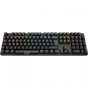 SKILLER SGK36W, gaming-toetsenbord zwart, DE-layout, Huano Red