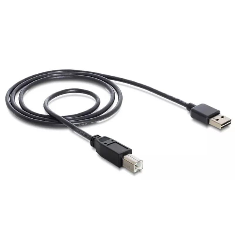 USB-kabel DeLOCK 1m USB 2.0 A - B m/m zwart