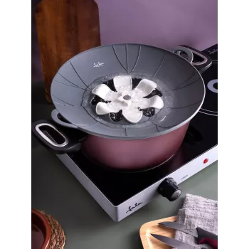 Elektrische grill Jata HACC4533 met antiaanbaklaag en instelbare temperatuur
