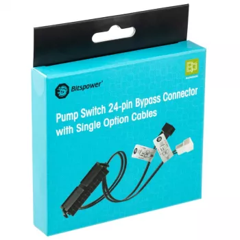 BitsPower 24‑pin ATX-brug/tester met ventilatoraansluiting — BPTA‑PSC‑SOC