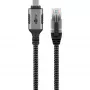 Goobay 70755 USB-C naar RJ45 Ethernet CAT 6 kabel voor stabiele bekabelde internetverbinding met router/modem/netwerkswitch/vervangt USB naar RJ45 adapter / 1