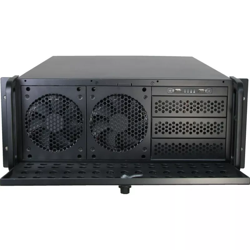 Serverbehuizing Inter-Tech IPC 4U-4129L rack metallic zilver