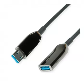 ROLINE USB3.2 Gen1 act. AOC-kabel ST/ST 10 m – kabel – digitaal/data – 10 m (12.04.1075)