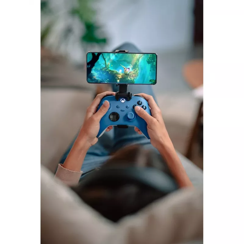Microsoft Xbox draadloze controller blauw, wit Bluetooth/USB gamepad analoog/digitaal Android, pc, Xbox One, Xbox One S, Xbox One X, Xbox Series S, Xbox Series X, iOS