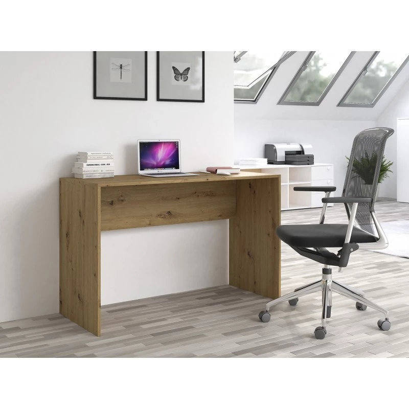Computer-bureaublad BIURKO PLUS ARTISAN, recht rechthoekig blad, spaanplaat, 1200×500×760 mm, eikenkleur