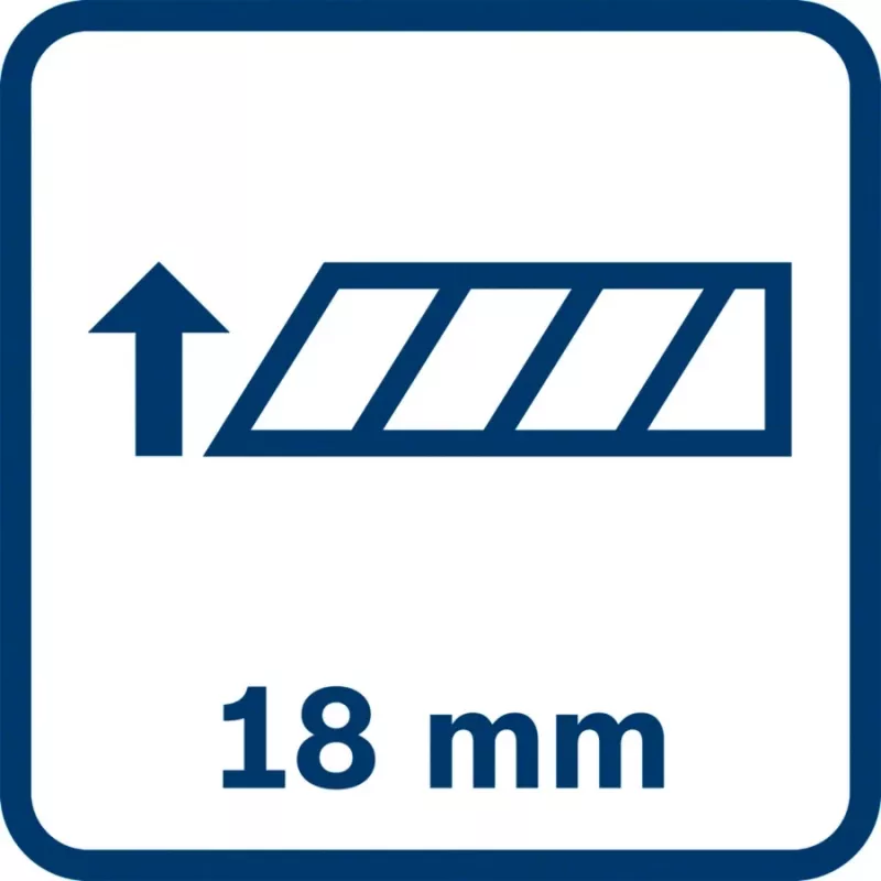 Bosch Professional 1600A01TH6 afbreekmes, 18 mm, blauw