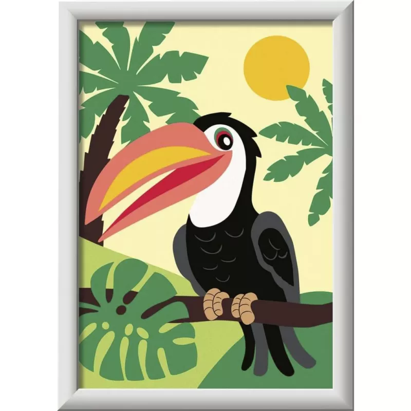 Ravensburger schilderen op nummer - toekan in de jungle