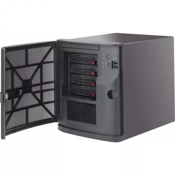 Computerbehuizing Supermicro CSE-721TQ-350B2 Mini Tower zwart