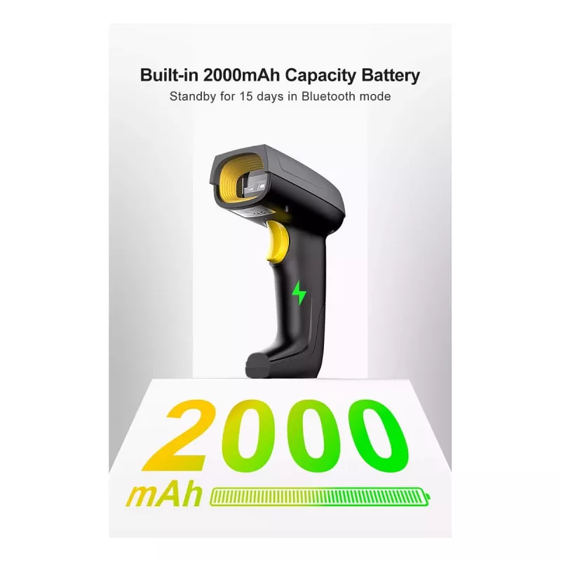 Inateck barcodescanner 52 zwart [BCST-52_black]
