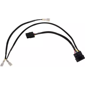 Alphacool 4Pin Molex dubbele adapter voor Alphacool magneetventiel - zwart 50cm EOL (18517)
