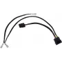 Alphacool 4Pin Molex dubbele adapter voor Alphacool magneetventiel - zwart 50cm EOL (18517)