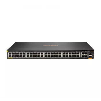 HPE - Aruba Serie - Switch - 6200F 48G Class4 PoE 4SFP+ 370W L3 - managed - 48 x 10/100/1000 (PoE+) + 4 x 1 Gigabit / 10 Gigabit SFP+ - rackmonteerbaar - PoE+ (370 W) - AC 100 -