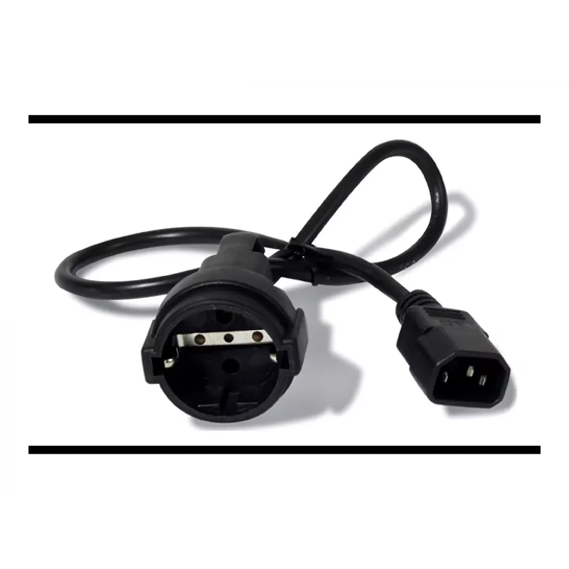 APC AP9880 stroomkabel zwart 0,6 m C14-koppeling CEE7/7