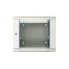 Extralink rackkast 9U 600x600 AZH grijs wandgemonteerd, kantelbaar