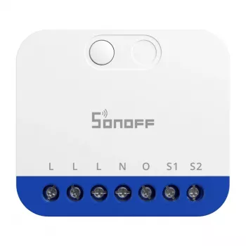 Slimme mini-wifi-dimmercontroller Sonoff MINI‑DIM — compacte inbouwmodule voor het dimmen van LED/licht, Matter-compatibel