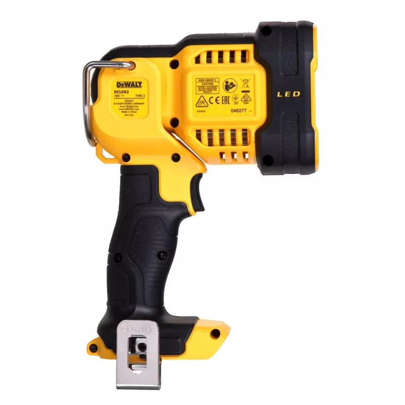 Hanglamp DeWalt DCL043-XJ, LED 1000 lm, 3 lampen, 90° stralingshoek, geel/zwart