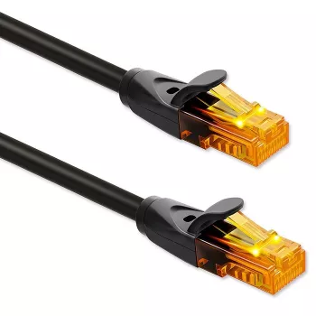 UTP-patchkabel QOLTEC 30 m Cat6 2×RJ45 zwart