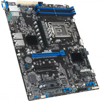 Server-moederbord ASUS P13R-E/10G-2T LGA 1700 ATX, Intel-chipset, DDR5 ECC UDIMM, 4x DIMM, 2x 10Gb RJ-45, 8x SATA III, 2x M.2