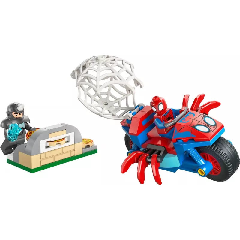 LEGO MARVEL 11206 Spidey op zijn motor tegen Rhino