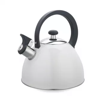 Waterkoker Maestro MR-1302-WG 2,5 L, RVS behuizing, wit, fluitketel met klapdeksel