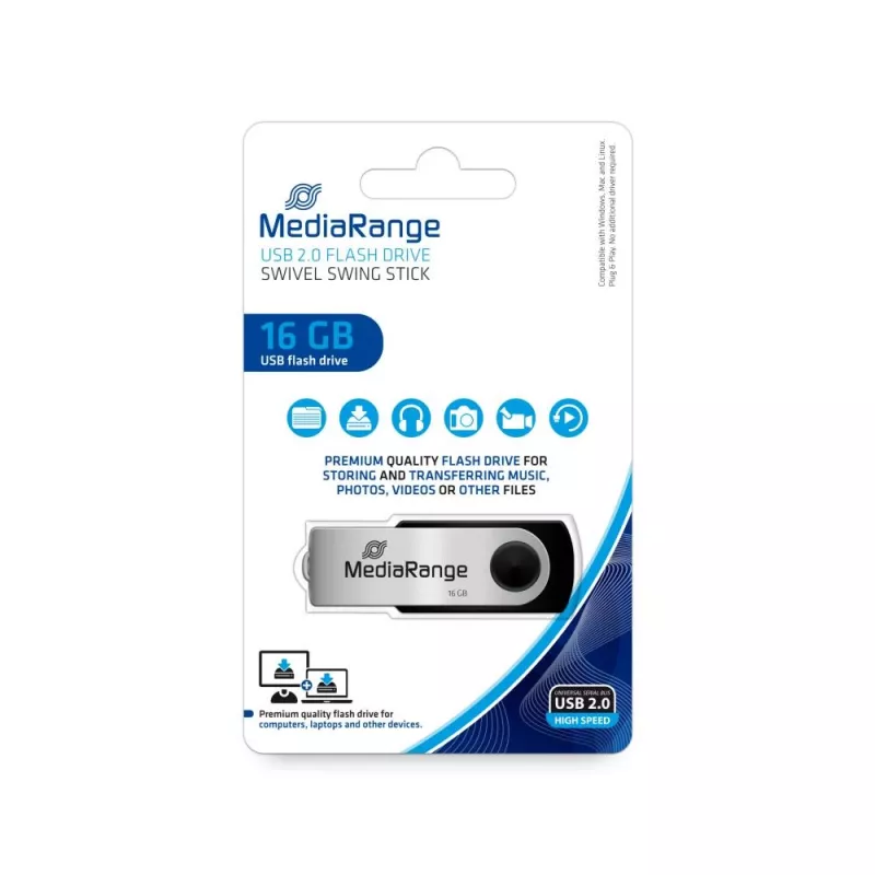 GEHEUGENDRIVE FLASH USB2 16GB/MR910 MEDIARANGE
