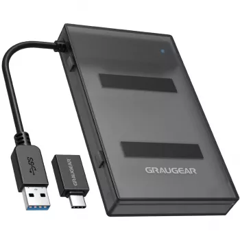 GRAUGEAR G-2603-AC opslagstation dockingstation USB 3.2 Gen 1 (3.1 Gen 1) Type-A zwart (G-2603-AC)