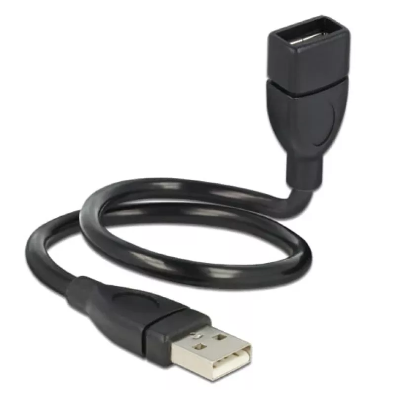 USB-kabel DeLOCK 35cm USB 2.0 83498 zwart