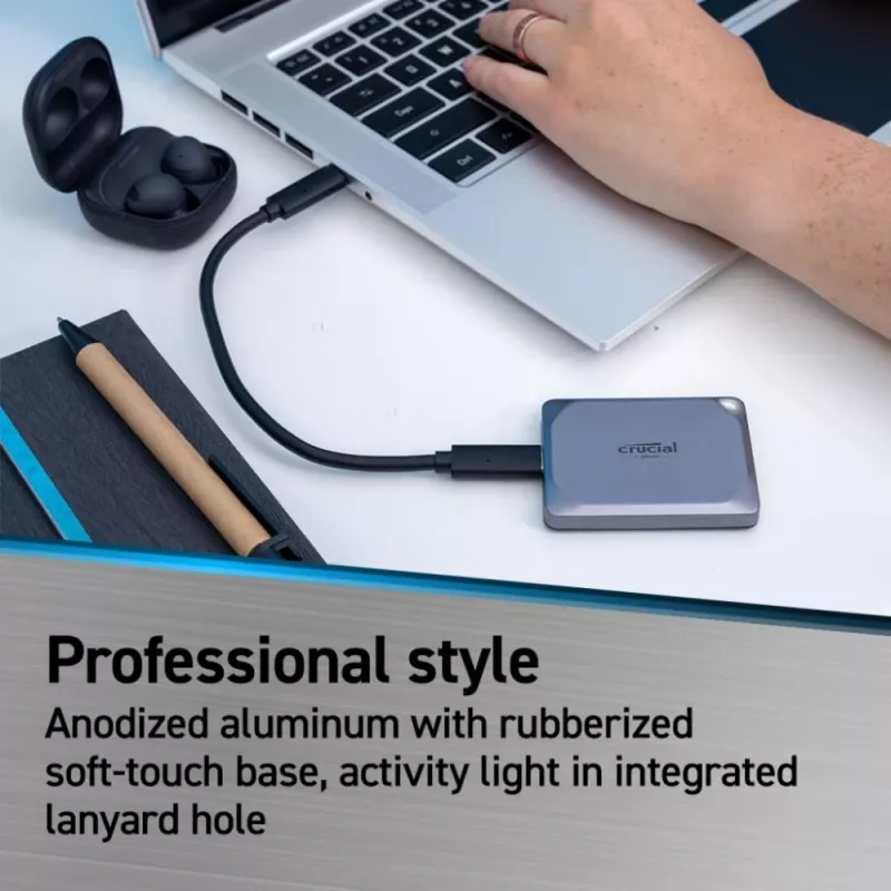 Crucial X9 Pro 4TB externe USB 3.2 Gen2 Type-C draagbare SSD