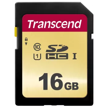 Flashgeheugen Transcend 16GB SDHC UHS-I 500S