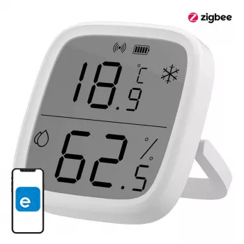 Sonoff ZigBee binnen-temperatuur- & vochtigheidssensor SNZB-02D draadloos batterij CR2450