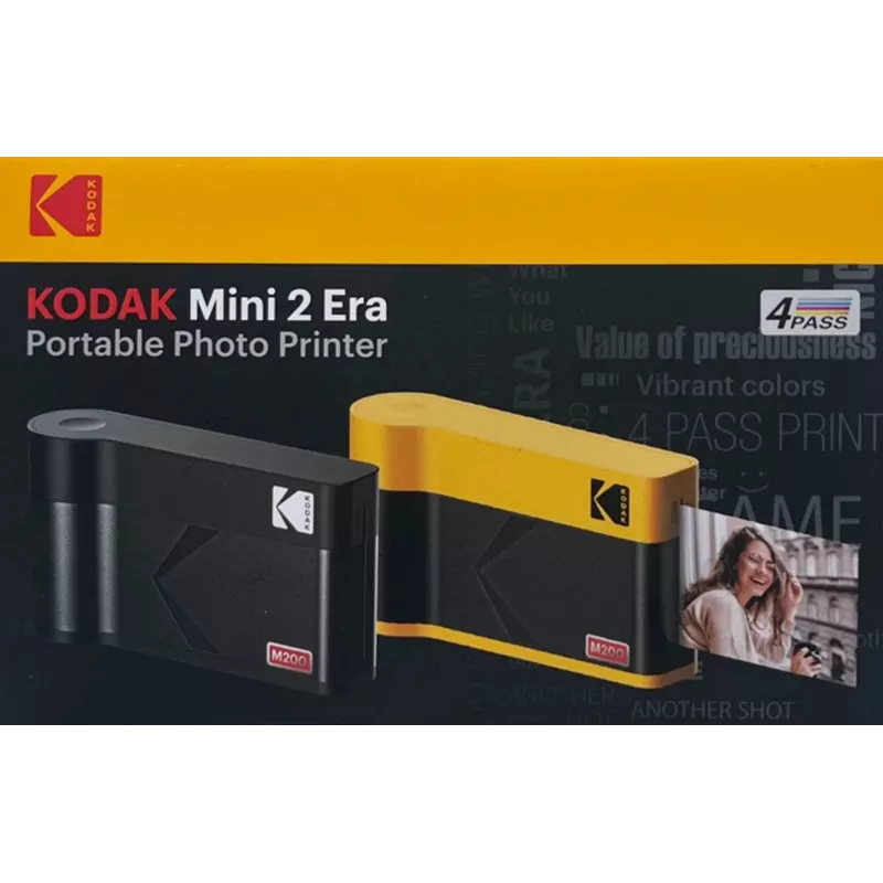 Instantcamera Kodak Mini 2 Era zwart — compacte instantcamera, kleurendruk