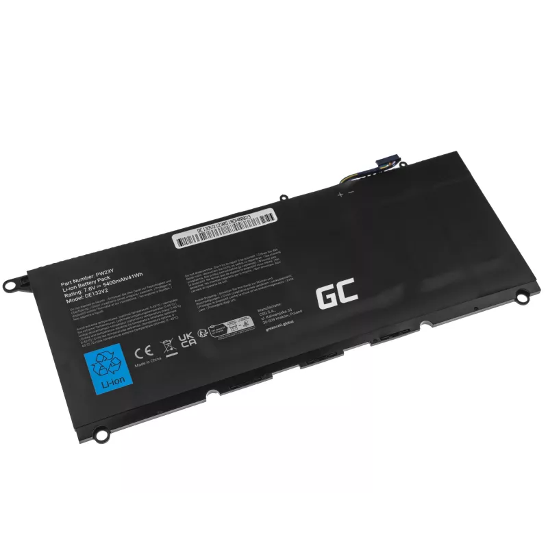 Laptop-accu Green Cell DE133V2 voor Dell XPS 13 9360