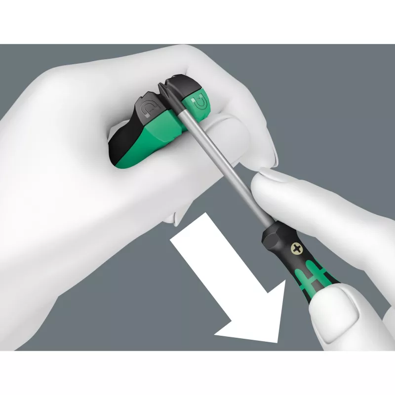 Niet-elektrische magnetiseerder/demagnetiseerder Wera 05033404001 zwart groen