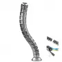 Kabelgoot-organizer voor het bureau MC-768 S zilver