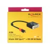 Videokabel-adapter DeLOCK 61213 USB Type-C naar DVI 0,2 m zwart