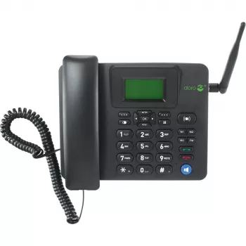 IP-telefoon Doro 4100H zwart draadloze handset LCD 128x64 500 contacten