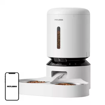 Petlibro Granary voerbak met camera en dubbele bak, 5L (wit)