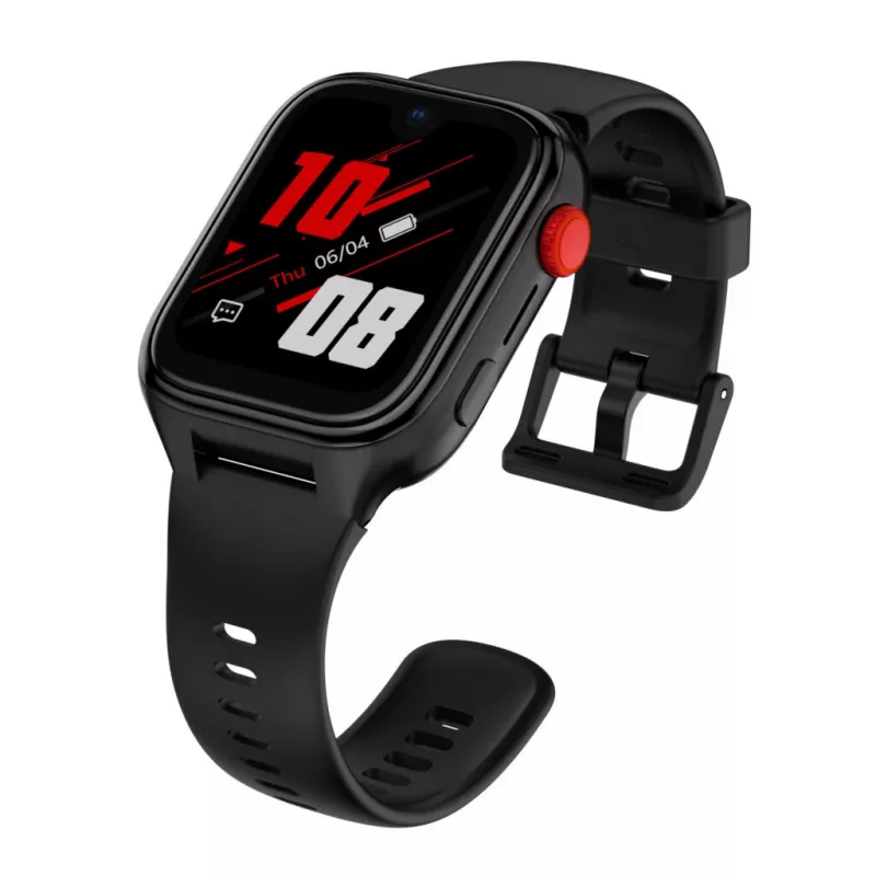 Smartwatch Stelio ST-SWJ102-BK Junior Pro AI 4G zwart – kinderwearable met 4G-connectiviteit