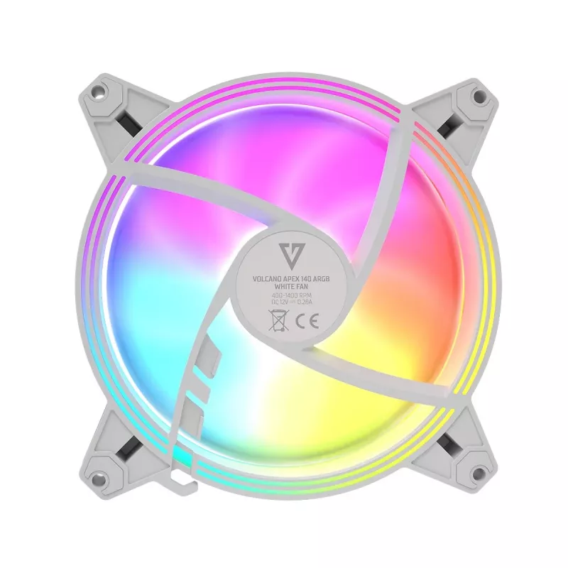 Behuizingsventilator MODECOM VOLCANO APEX 140 ARGB wit 140 mm