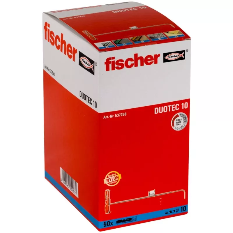 Fischer 537258 schroefplug / wandplug 50 st. schroeven- & pluggenset 50 mm