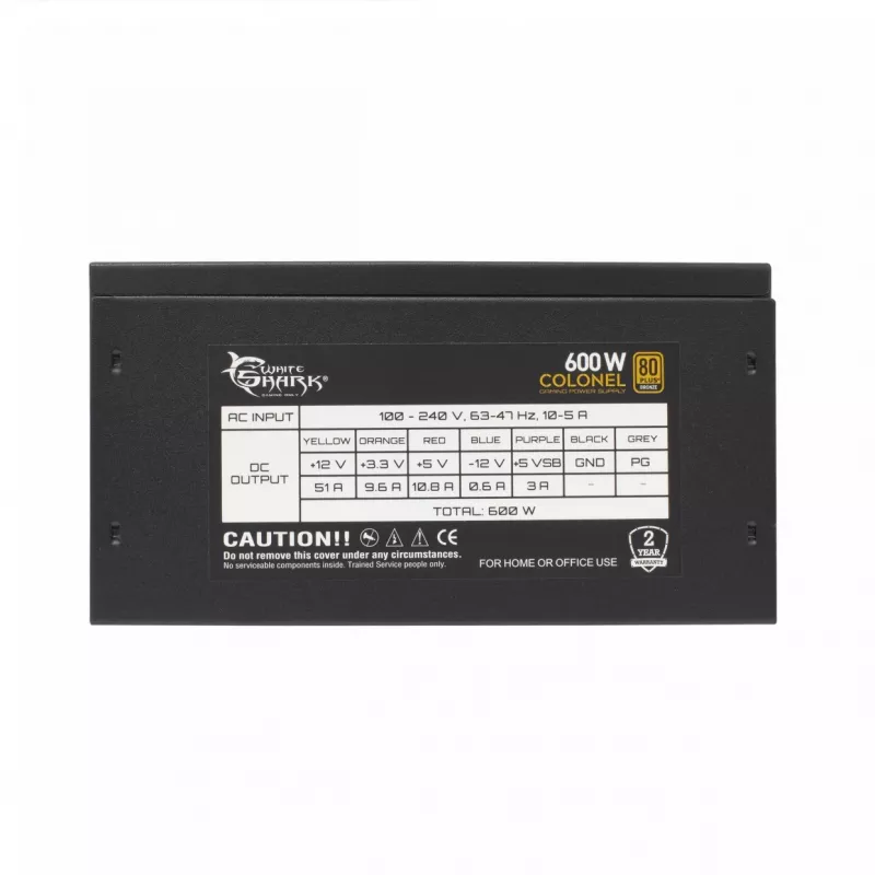 Voeding White Shark Colonel 600 W