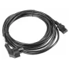Netkabel LANBERG CA-C13C-11CC-0050-BK – 5 m, C13-koppeling naar CEE7/7, haaks C13