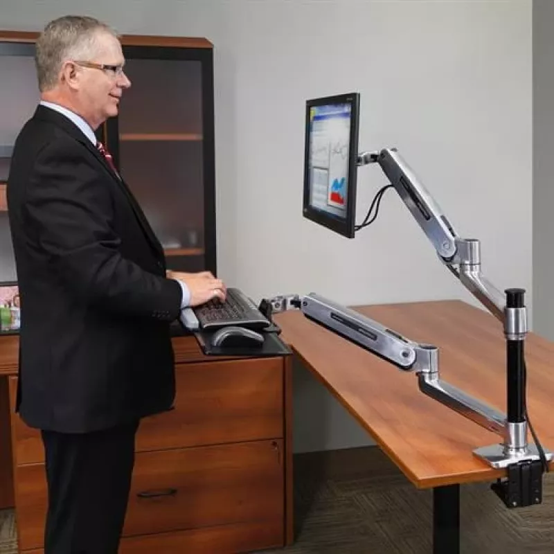 ERGOTRON WorkFit-LX, zit-sta tafelmountsysteem
