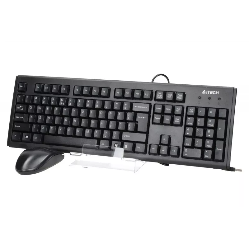 A4Tech KM-72620D - toetsenbord-muisset - USB - US - zwart