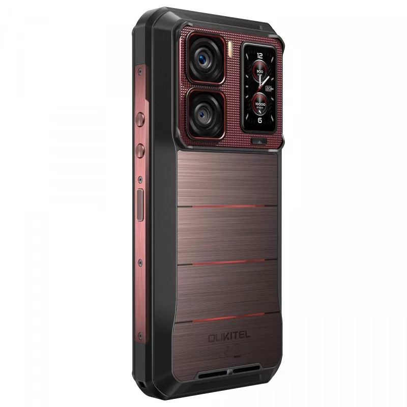 Oukitel WP300 5G smartphone, 6,8 inch, 12 GB RAM, 512 GB, 16000 mAh, IP69K, Android 15, rood