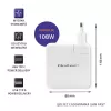 Qoltec GaN-oplader FAST 108W | 5-20V | 3-4.7A | USB C | wit