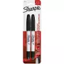 Sharpie 1985878 - zwart - zwart - wit - ultra fijn - 650 m - stof - glas - papier - kunststof - hout - 2 stuks