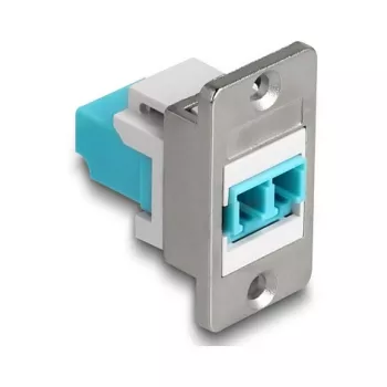 DeLOCK Keystone-module 90888 plat aqua zilver wit LC