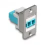 DeLOCK Keystone-module 90888 plat aqua zilver wit LC
