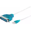 Parallelle printerkabel ShiverPeaks 75607 1,2 m USB-Centronics